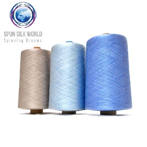 Silk melange yarn